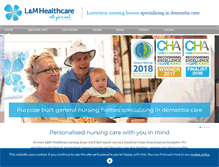 Tablet Screenshot of lmhealthcare.co.uk